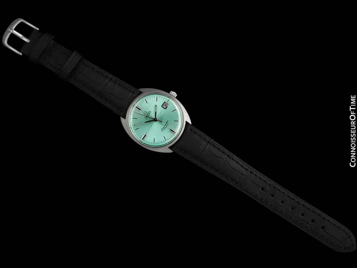 c. 1969 Omega Seamaster Cosmic Vintage Mens Cal. 565 Automatic Watch with Tiffany Blue Dial - Stainless Steel